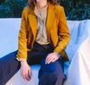 The Little Project Georgia Blazer In Golden In Gold