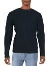 Inc Tucker Mens Cotton Ribbed Crewneck Sweater In Multi