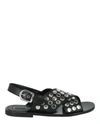 MCQ BY ALEXANDER MCQUEEN STUDDED LEATHER SANDALS