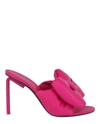Off-white Bow High Allen Pointed Sandals In Pink