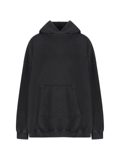 Balenciaga Cotton Sweatshirt In Black