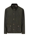 Barbour Crinkled Finish Shirt Jacket In Fern