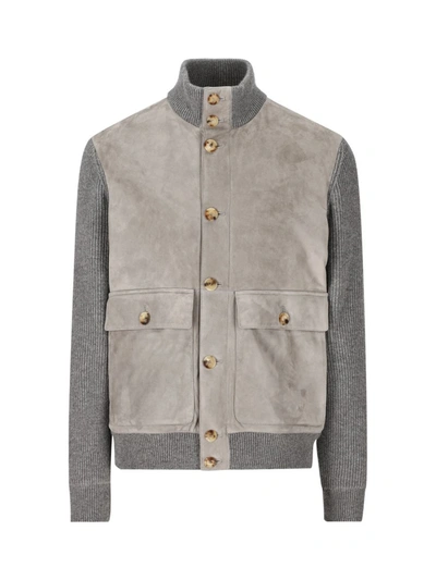 Brunello Cucinelli Jackets In Light Gray