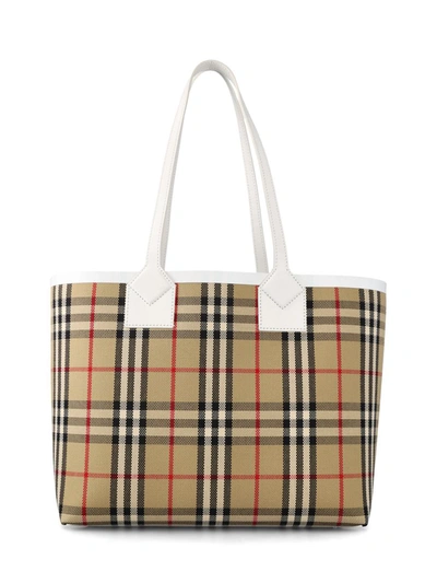 Burberry Handbags In Vintage Check/white
