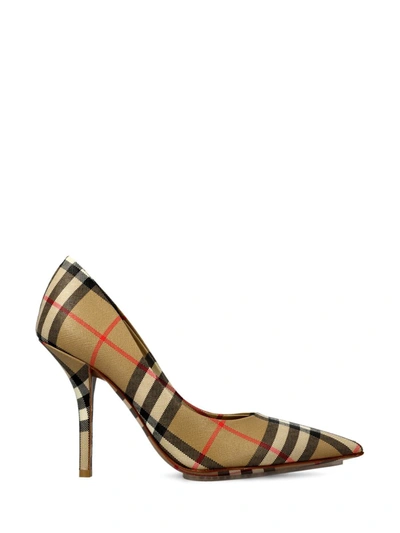 Burberry Heeled Shoes In Archive Beige Chk