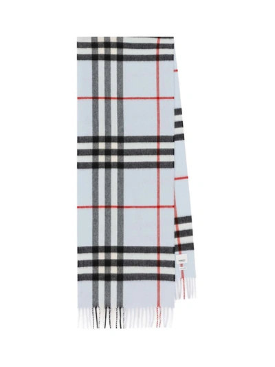 Burberry Scarves In Pale Blue