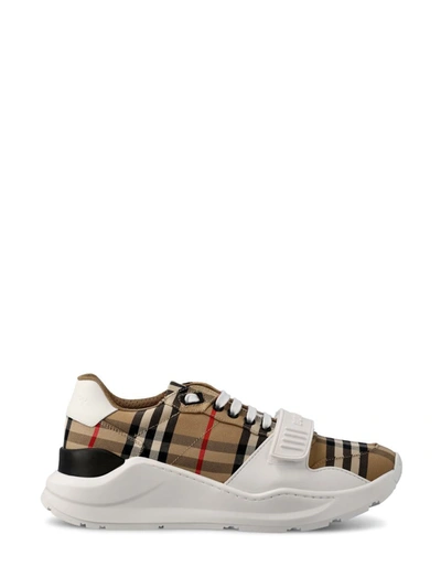 Burberry Vintage Check Cotton Sneakers - 黄色 In Multi-colour