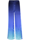 Casablanca Printed Wide Leg Trousers The Night View In The Night View