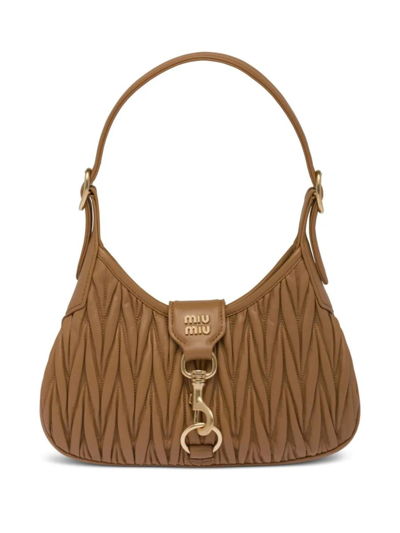 Miu Miu Logo In Brown