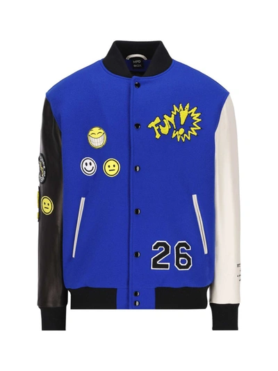 Mpd Box Jackets In Royal Blue/black