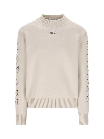 Off-white Shirts In Beige