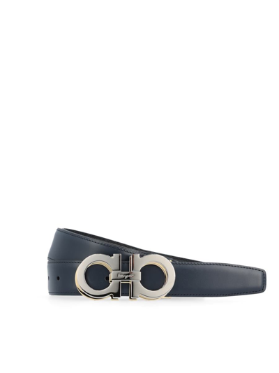 Ferragamo Salvatore  Belts In Navy Blue/black
