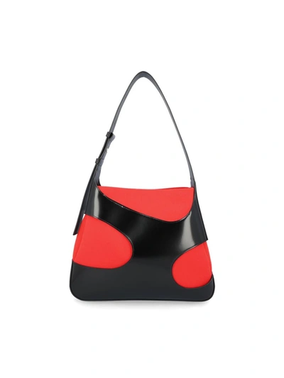 Ferragamo Salvatore  Handbags In Black/flame Red