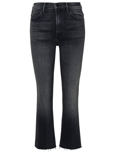 Mother Hustler High-rise Flared Jeans In Grey