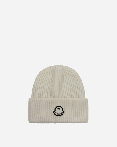 Moncler Genius Palm Angels Wool Beanie In White