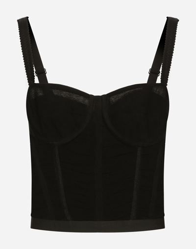 Dolce & Gabbana Draped Tulle Corset
