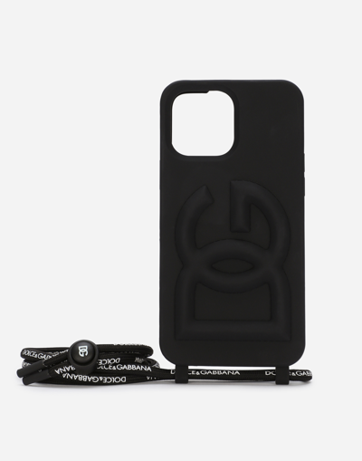 Dolce & Gabbana Rubber Iphone 13 Pro Max Cover With Embossed Logo