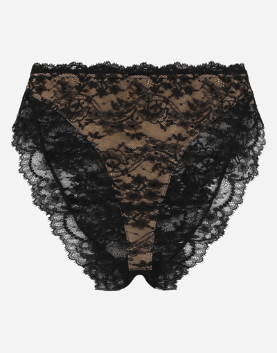 Dolce & Gabbana High-waisted Chantilly Lace Trouseries