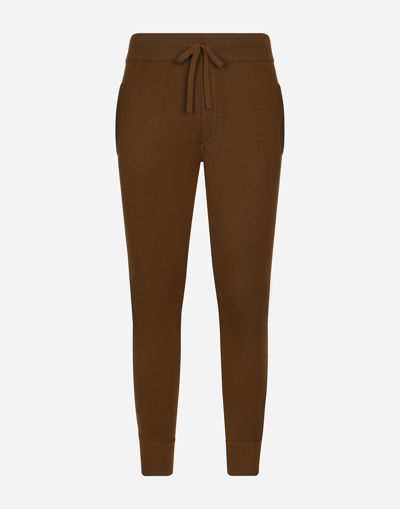 Dolce & Gabbana Wool And Cashmere Knit Jogging Trousers