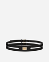 DOLCE & GABBANA BELT WITH LOGO TAG