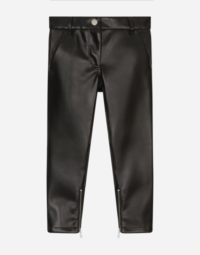 Dolce & Gabbana Faux Leather Trousers