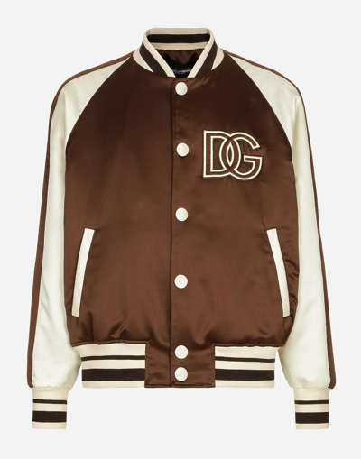 Dolce & Gabbana Men Rome Jacket In Brown