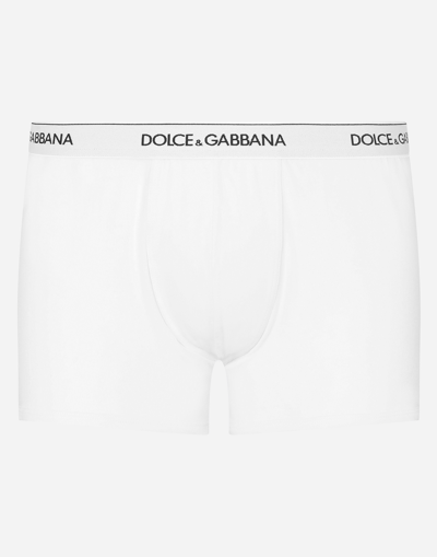 Dolce & Gabbana Stretch Cotton Regular-fit Boxers Two-pack