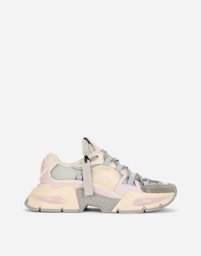 Dolce & Gabbana Mixed-material Airmaster Trainers In Neutral