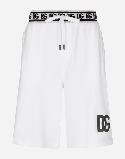 Dolce & Gabbana Jogging Shorts With Dg Embroidery And Dg Monogram