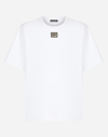 DOLCE & GABBANA COTTON T-SHIRT WITH DOLCE&GABBANA LOGO TAG