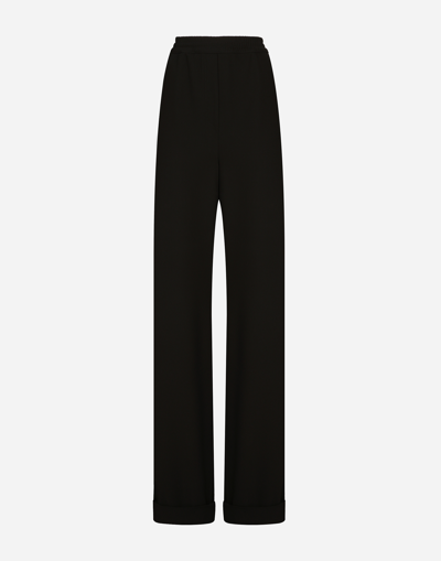 Dolce & Gabbana Woolen Pyjama Trousers With Piping
