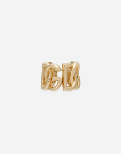 Dolce & Gabbana Ear Cuff Earrings With Dg Logo In Gold