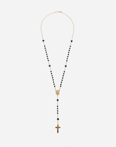 Dolce & Gabbana Rosary Necklace In Gold