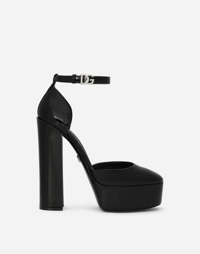 Dolce & Gabbana Polished Calfskin Platforms