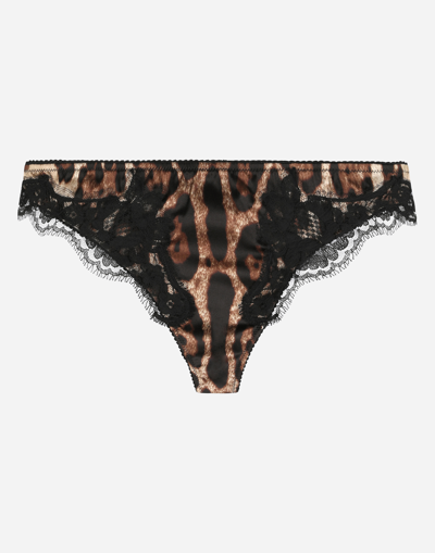 DOLCE & GABBANA LEOPARD-PRINT CASHMERE SWEATER