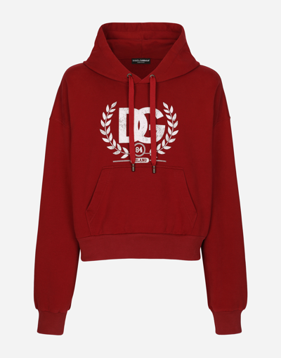Dolce & Gabbana Cotton Jersey Sweatshirt With Dg Print