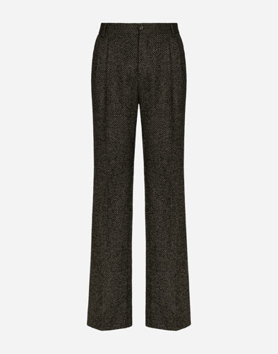 Dolce & Gabbana Stretch Alpaca And Wool Straight-leg Trousers