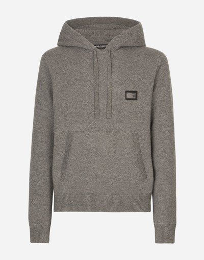 Dolce & Gabbana Wool And Cashmere Hooded Jumper