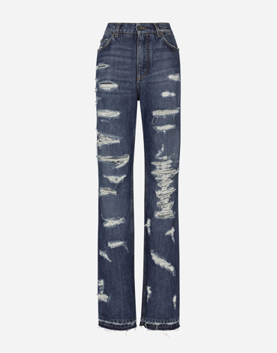 Dolce & Gabbana Denim Jeans With Rips