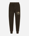 DOLCE & GABBANA JERSEY JOGGING PANTS WITH DG COIN PRINT