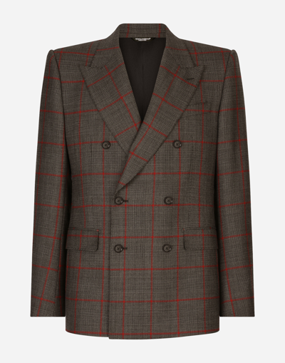 Dolce & Gabbana Double-breasted Glen Plaid Sicilia-fit Suit