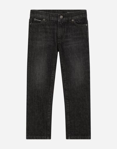Dolce & Gabbana Kids' 5-pocket Stretch Denim Jeans
