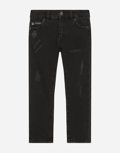 Dolce & Gabbana Black Wash Stretch Denim Jeans