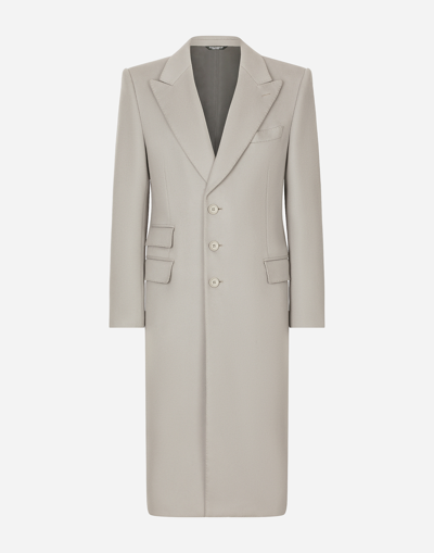 Dolce & Gabbana Single-breasted Double Cashmere Coat