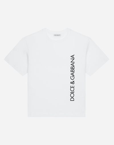 Dolce & Gabbana Kids' Short-sleeved Logo-print Jersey T-shirt