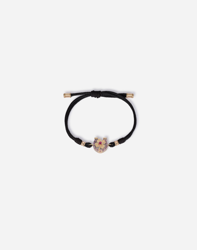 Dolce & Gabbana Good Luck Bracelet In Black
