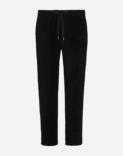 Dolce & Gabbana Terrycloth Jogging Trousers With Tag In Black