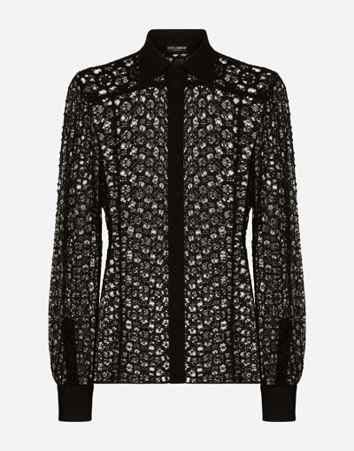 Dolce & Gabbana Man Shirts In Black