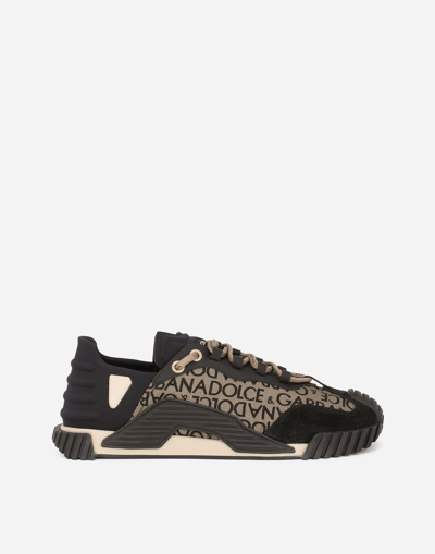 Dolce & Gabbana Printed Nylon Ns1 Trainers In Neutral