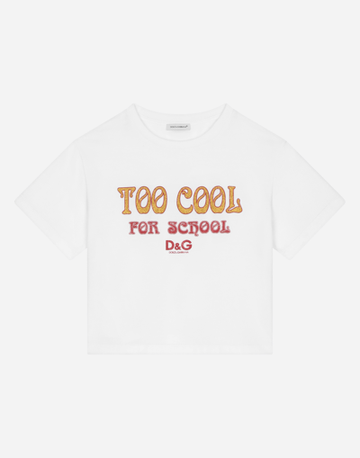 Dolce & Gabbana Kids' Jersey T-shirt With Print